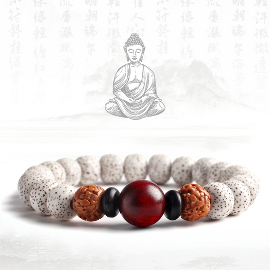 Stars And Moon Bodhi Seed Bracelet