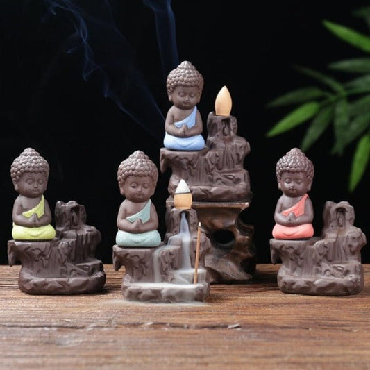Tathagata Buddha Backflow Incense Burners