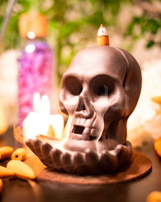 Skull Hand - Backflow Incense Burner