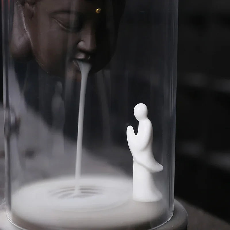 Windproof Glass Enclosed Incense Burners