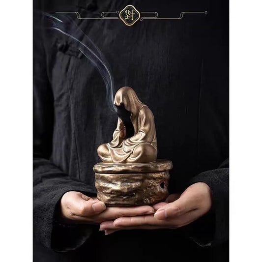 Zen Monk Incense Burner | Ceramic Formless Buddha Holder