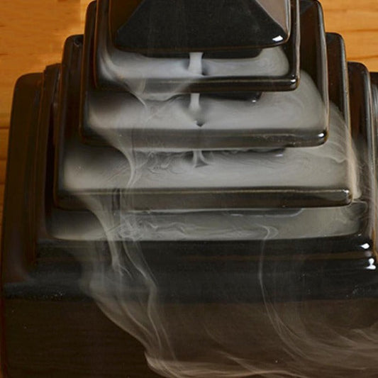 Pyramid Temple Backflow Incense Burner